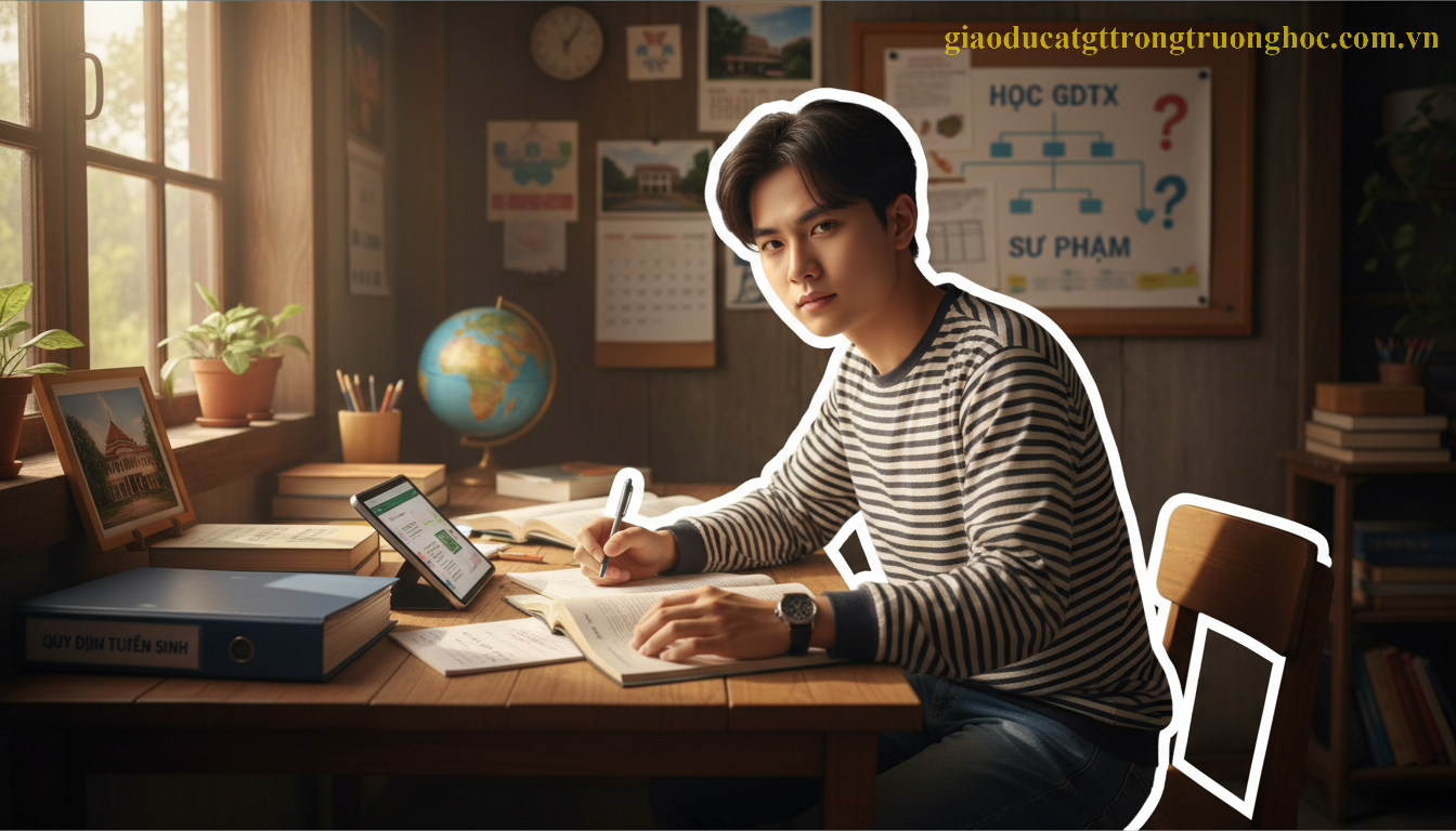 Ảnh đại diện Học GDTX có thi sư phạm được không? Quy định tuyển sinh mới 2025