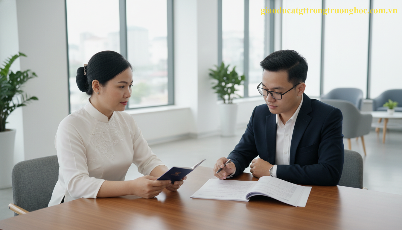 Thủ tục chứng minh tài chính với sổ tiết kiệm đóng băng cho du học sinh GDTX.